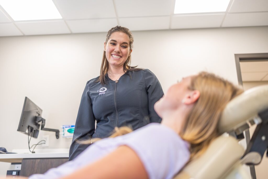 smiling oral surgery assistant 